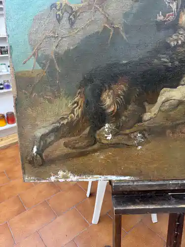 détail à restorer tableau Rosa Bonheur 1