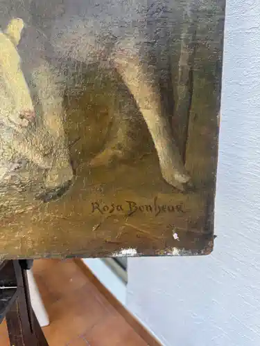 détail à restorer tableau Rosa Bonheur 3