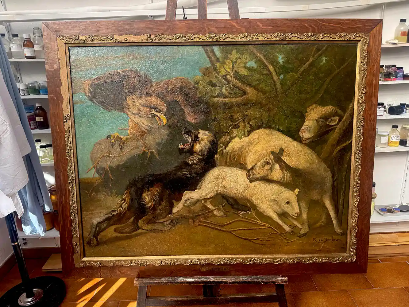 tableau Rosa Bonheur restoré